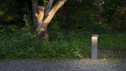 Die Whisky Soda LED Bollard bringt Lichtakzente in den häuslichen Garten