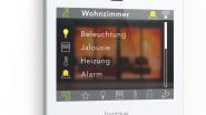 Steuerungsbildschirm für Smart-Home-Lösungen von Frogblue